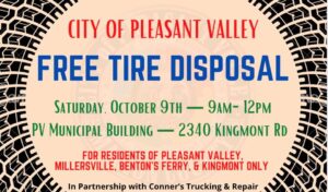 "Free" Tire Disposal Day @ City of Pleasant Valley/City Municipal Bldg